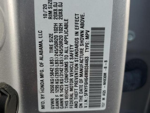 Honda Pilot Touring Image 4