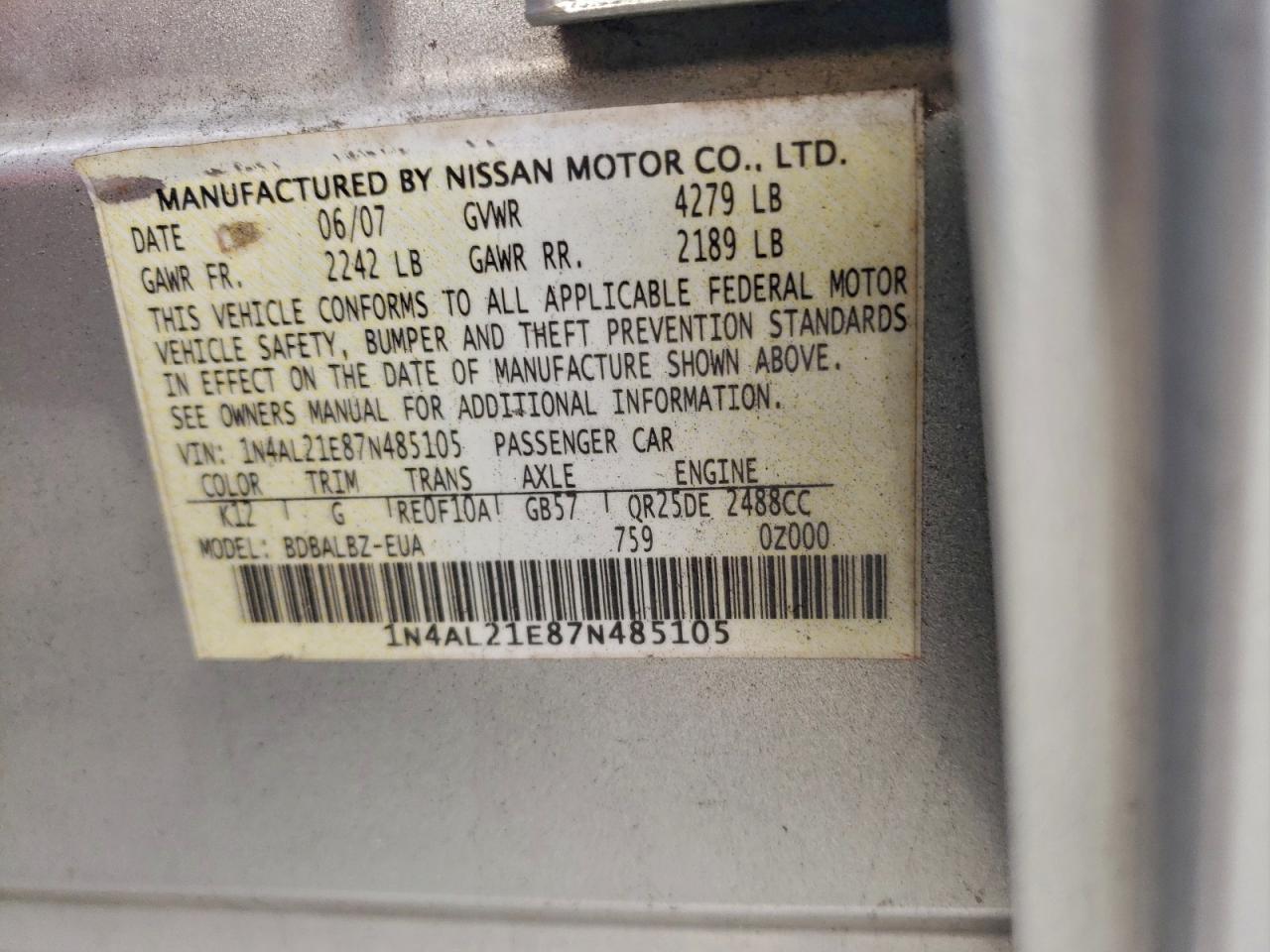 Nissan Altima 2.5 Image 9