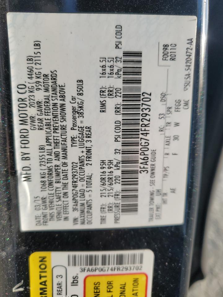 Ford Fusion S Image 4