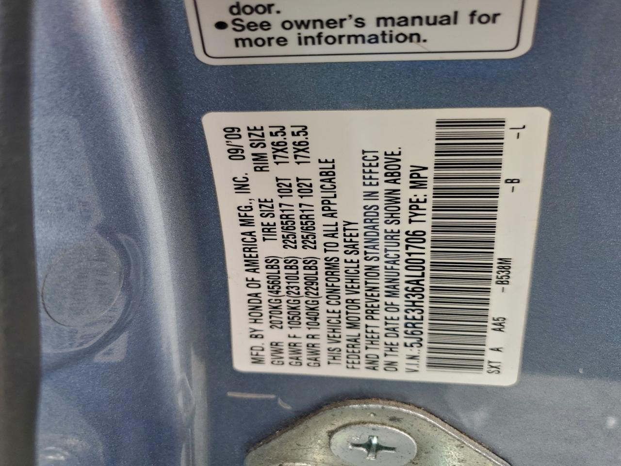 Honda Crv Lx Image 11