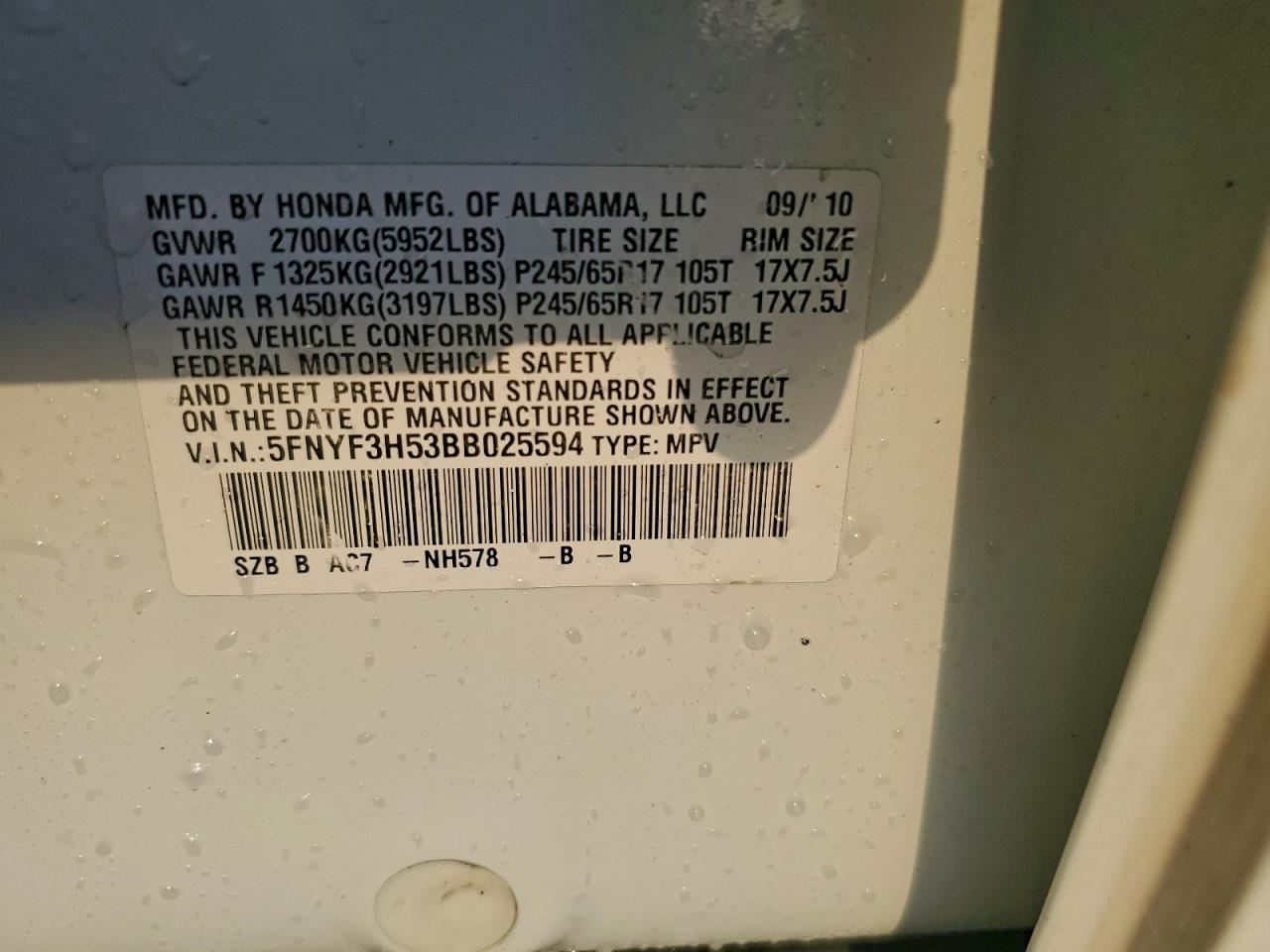 Honda Pilot Exl Image 8