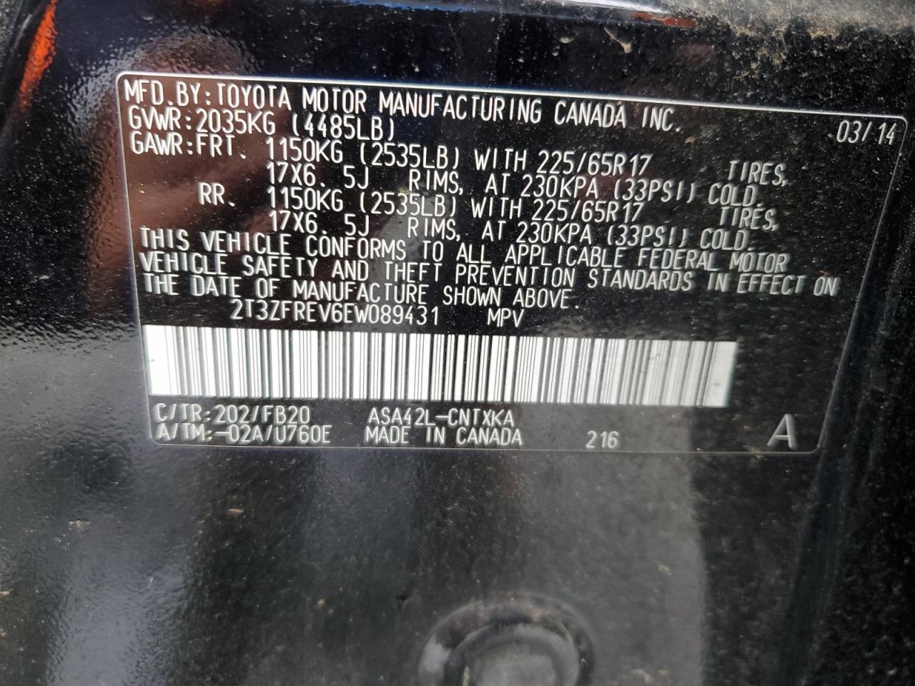 Toyota RAV4 Le Image 13