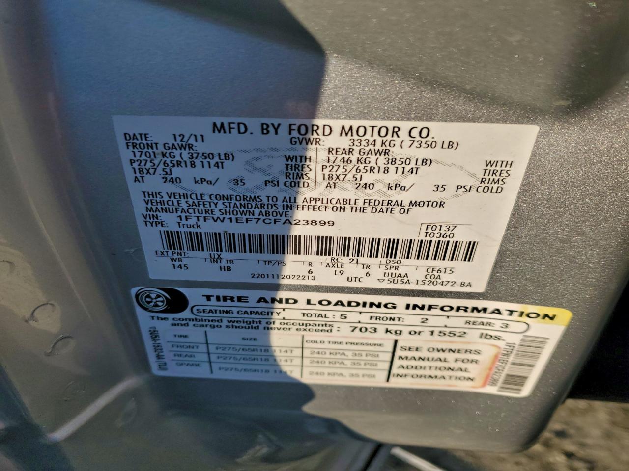 Ford F-150 Supercrew Image 8