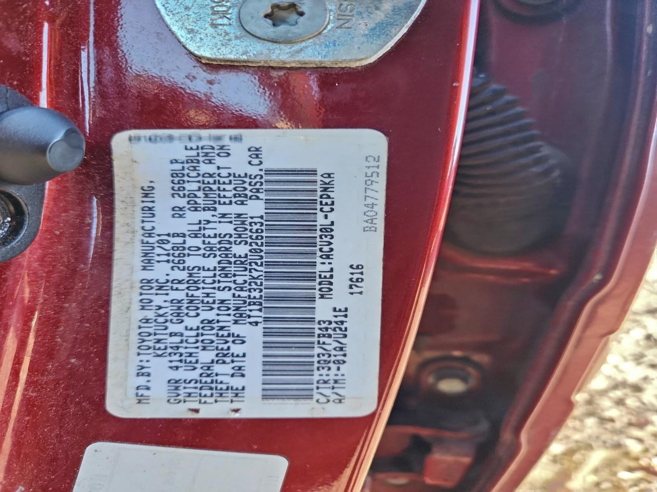 Toyota Camry Le Image 7