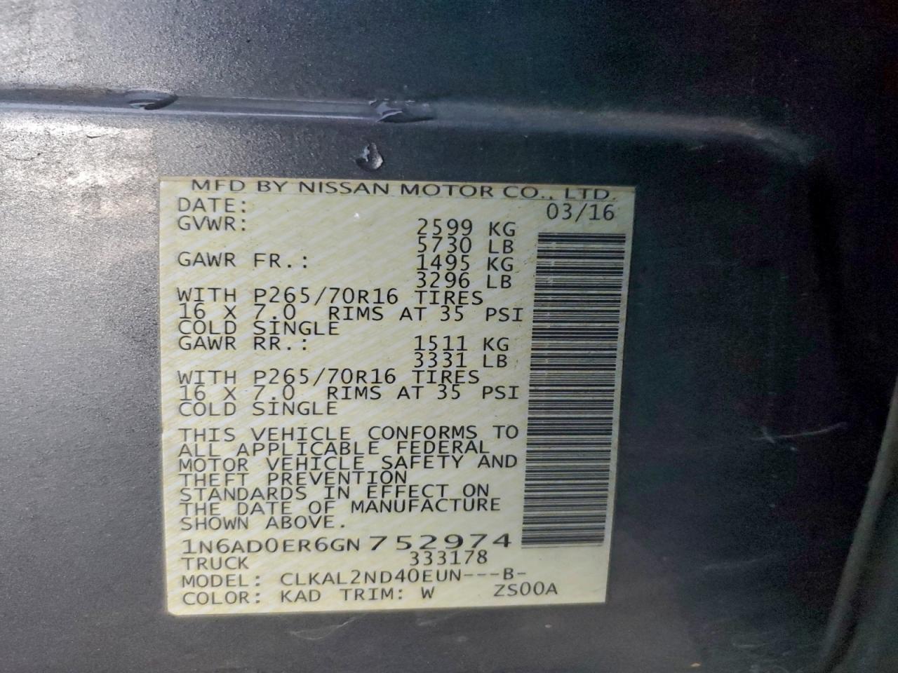 Nissan Frontier S Image 9