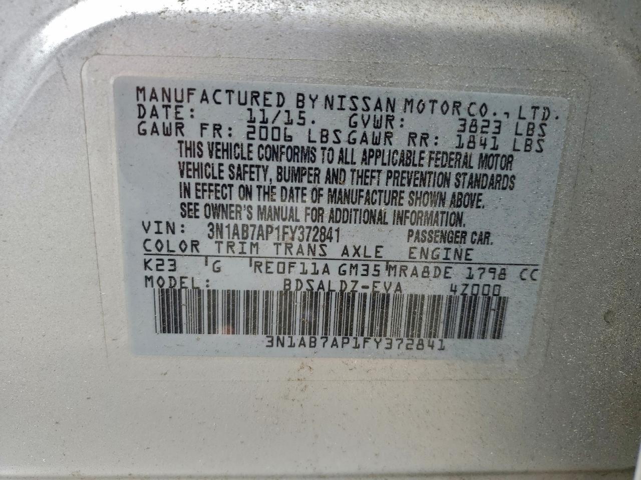 Nissan Sentra S Image 9