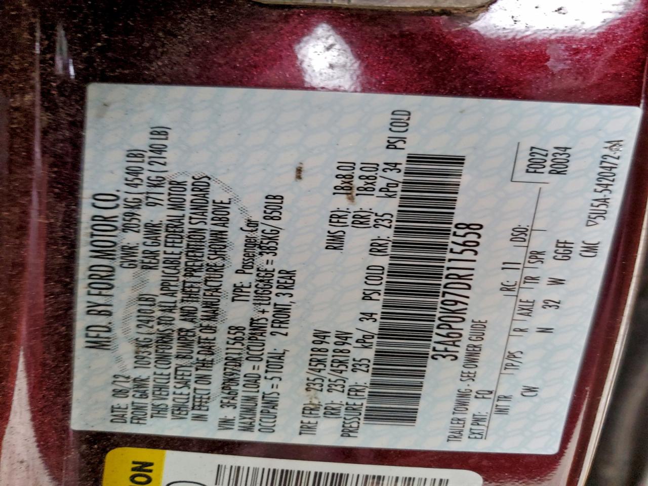 Ford Fusion Titanium Image 11