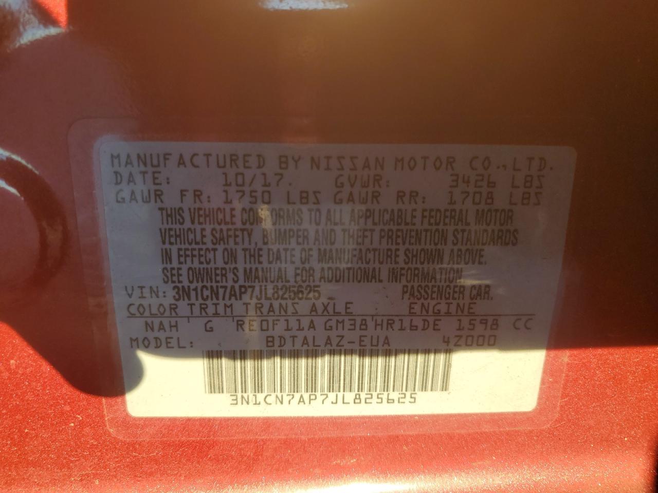 Nissan Versa S Image 11