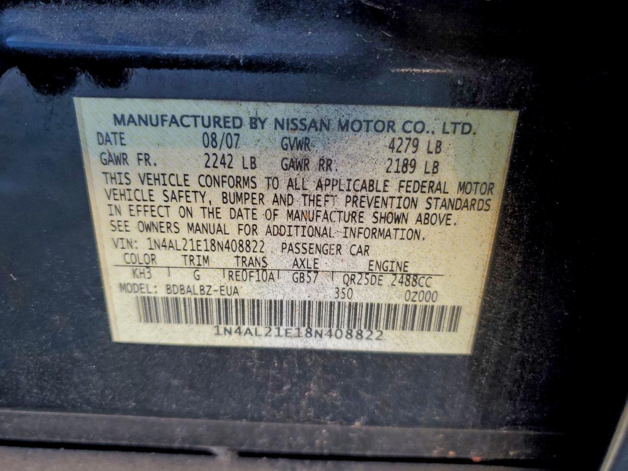 Nissan Altima 2.5 Image 12