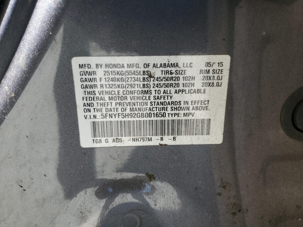 Honda Pilot Touring Image 10