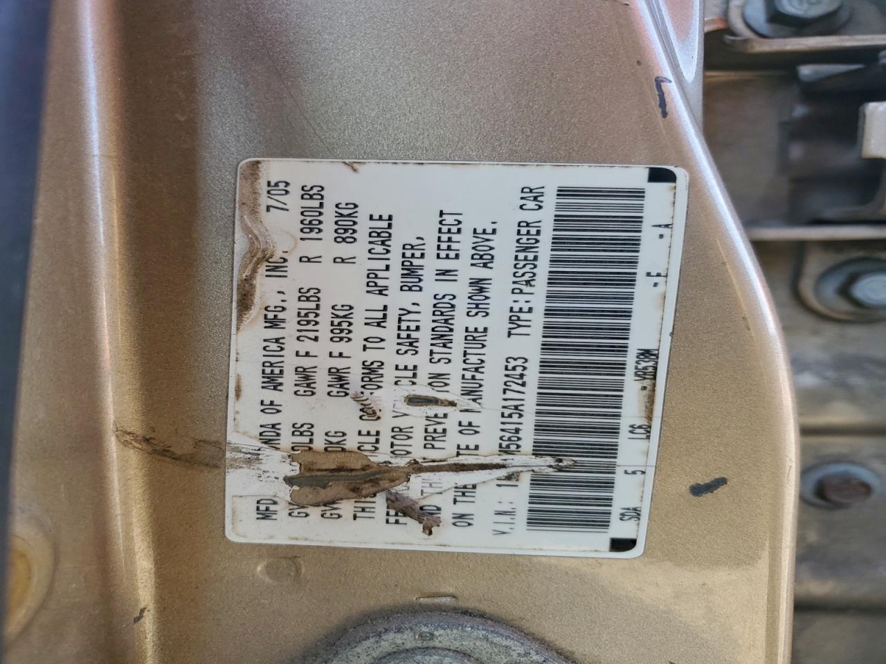 Honda Accord Lx Image 2