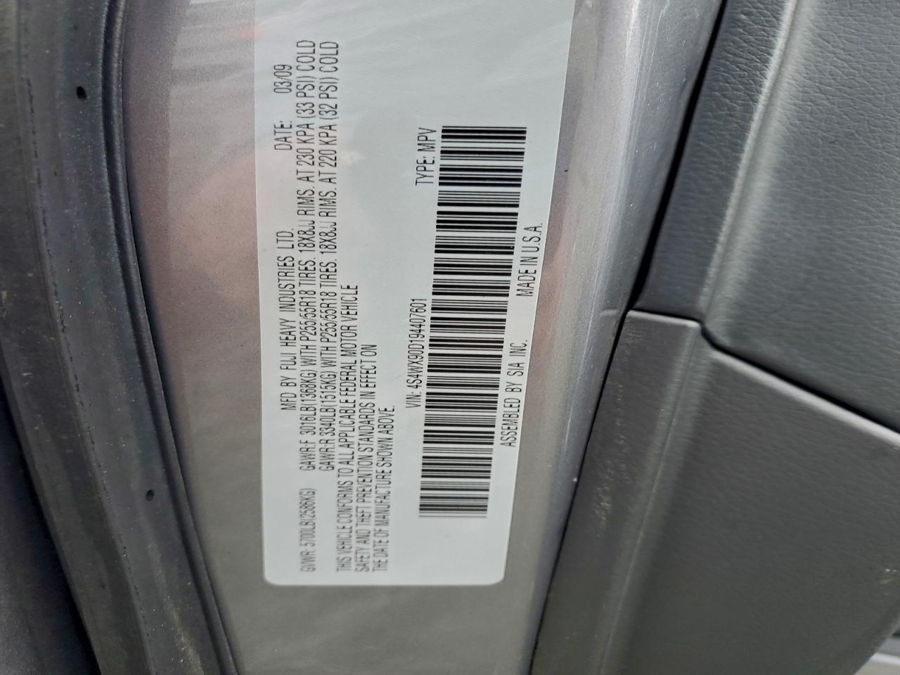 Subaru Tribeca Limited Image 9