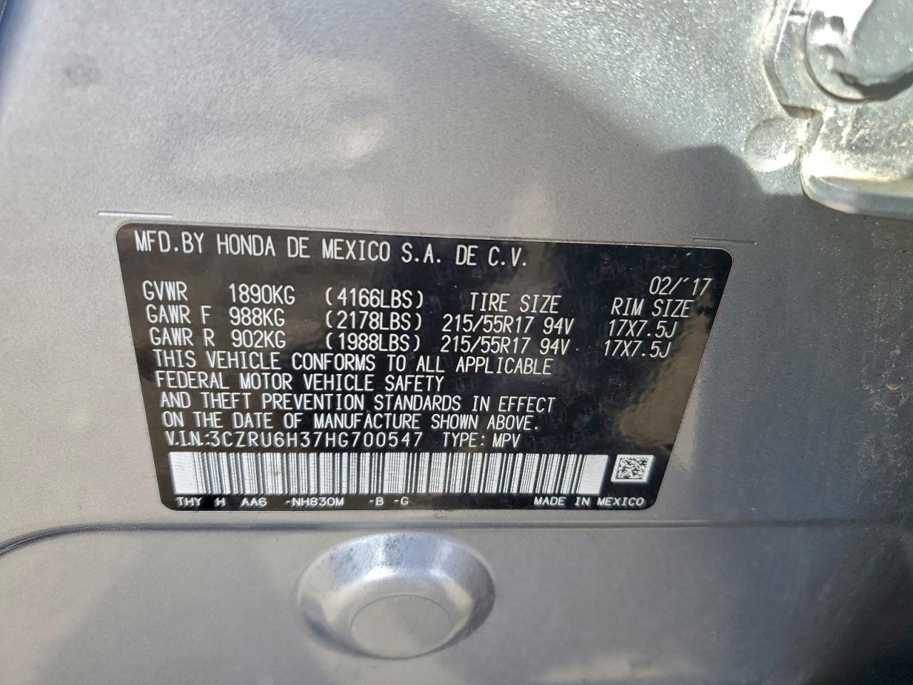 Honda HR-V Lx Image 13