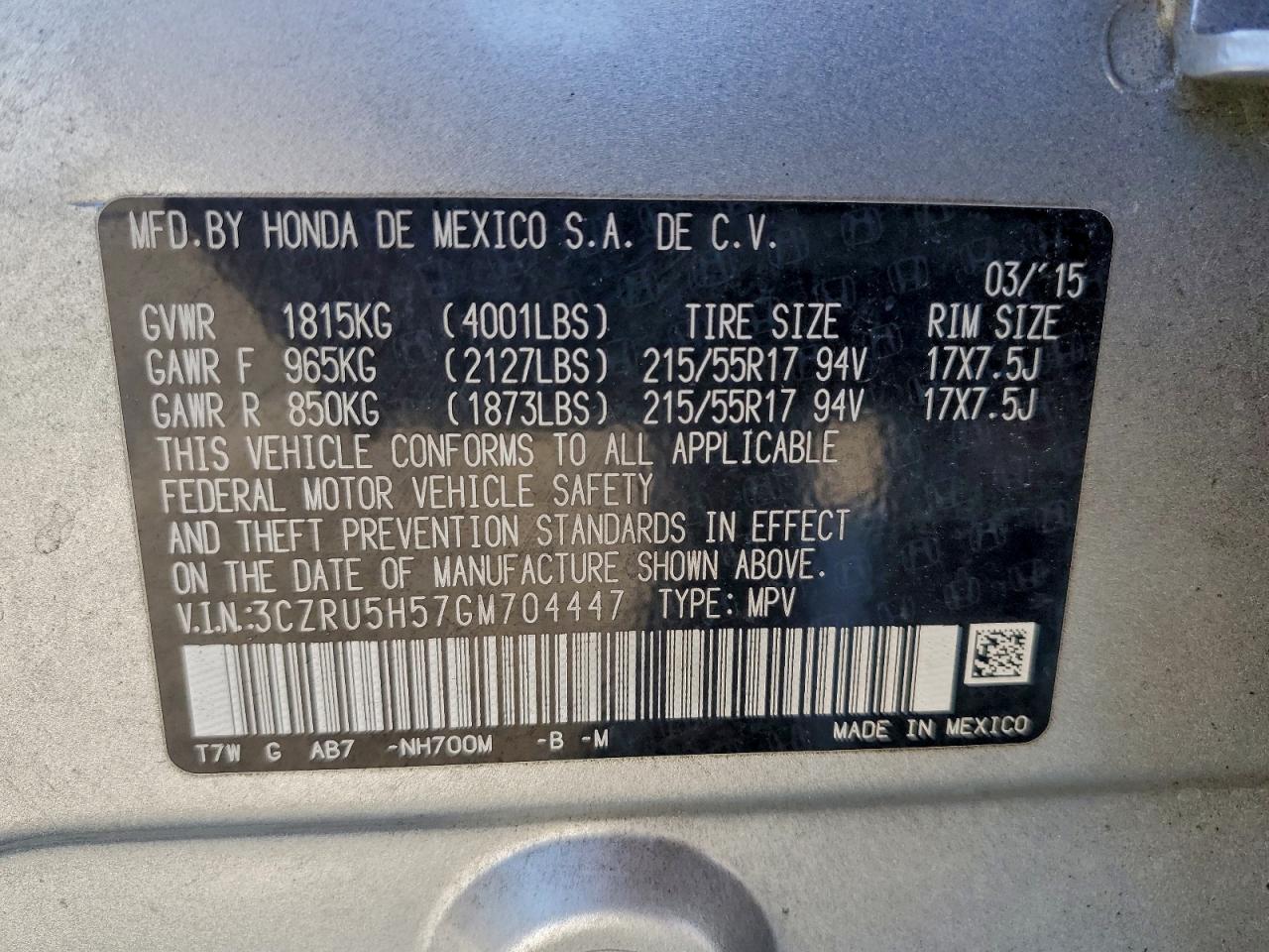 Honda HR-V Ex Image 13