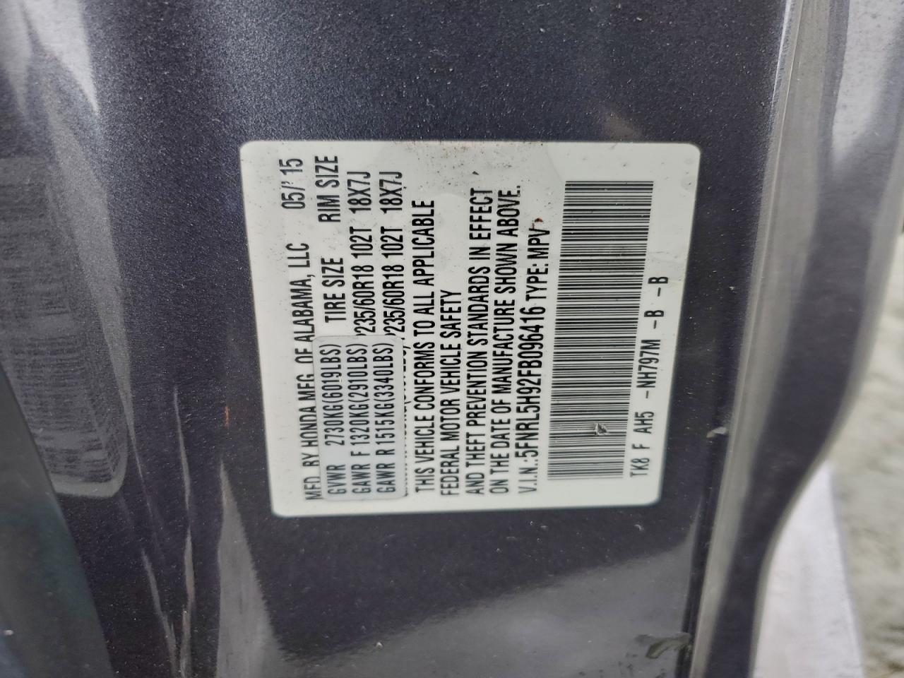 Honda Odyssey Touring Image 7