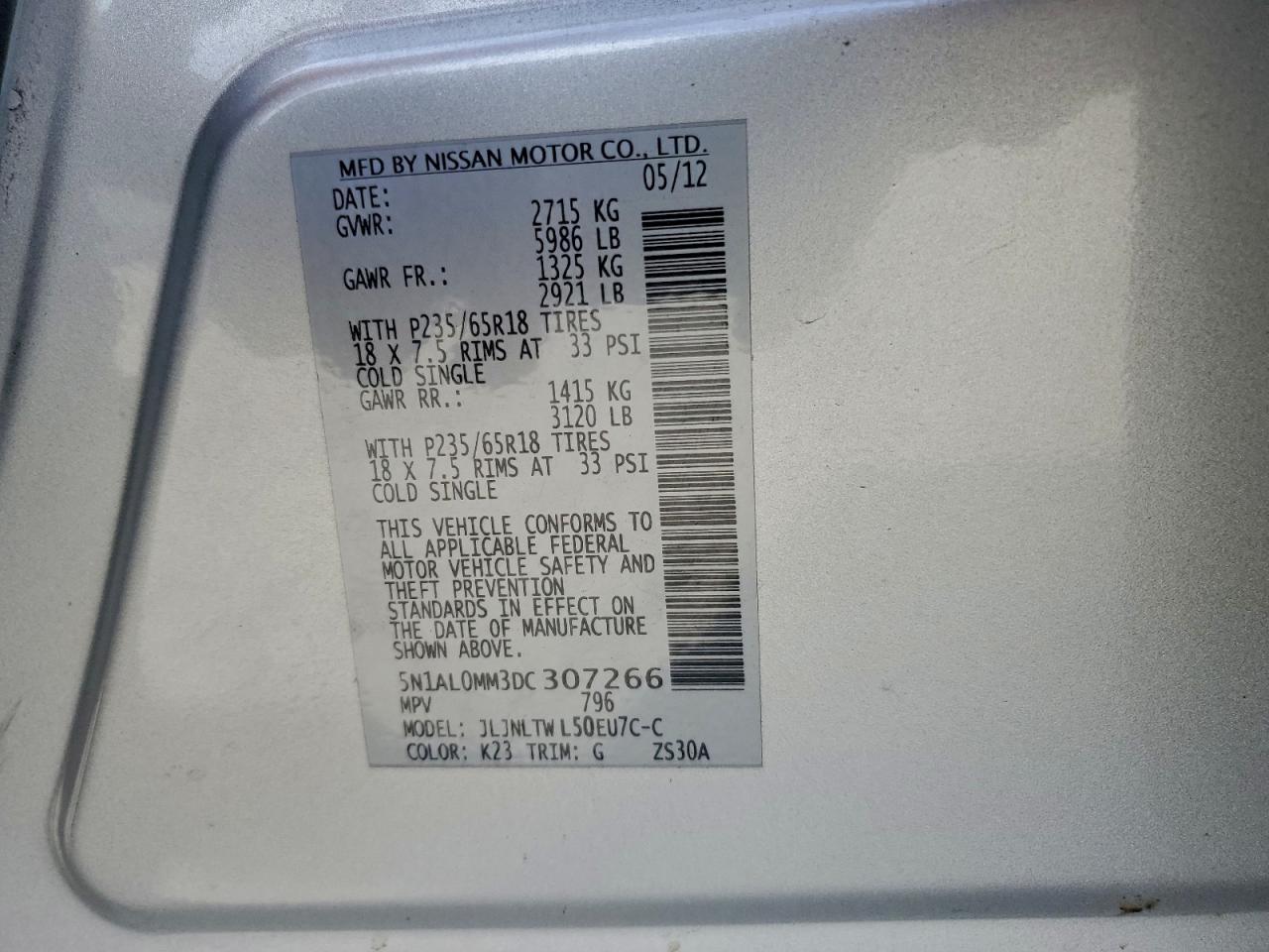 INFINITI JX35 Image 9