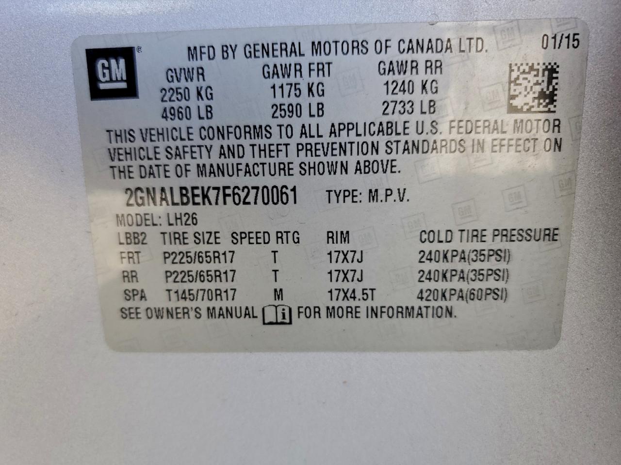 Chevrolet Equinox Lt Image 5