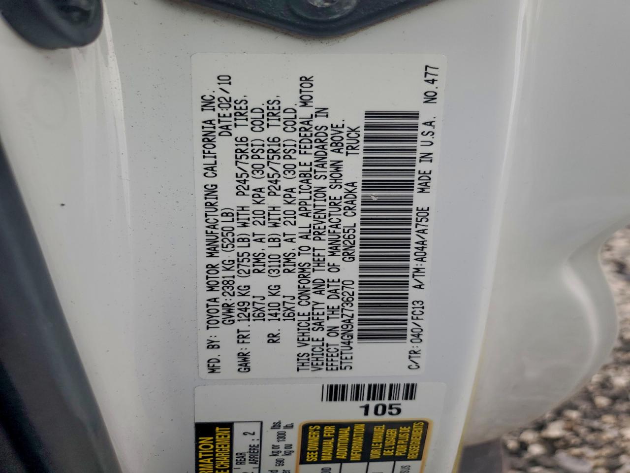 Toyota Tacoma Prerunner Access Cab Image 9