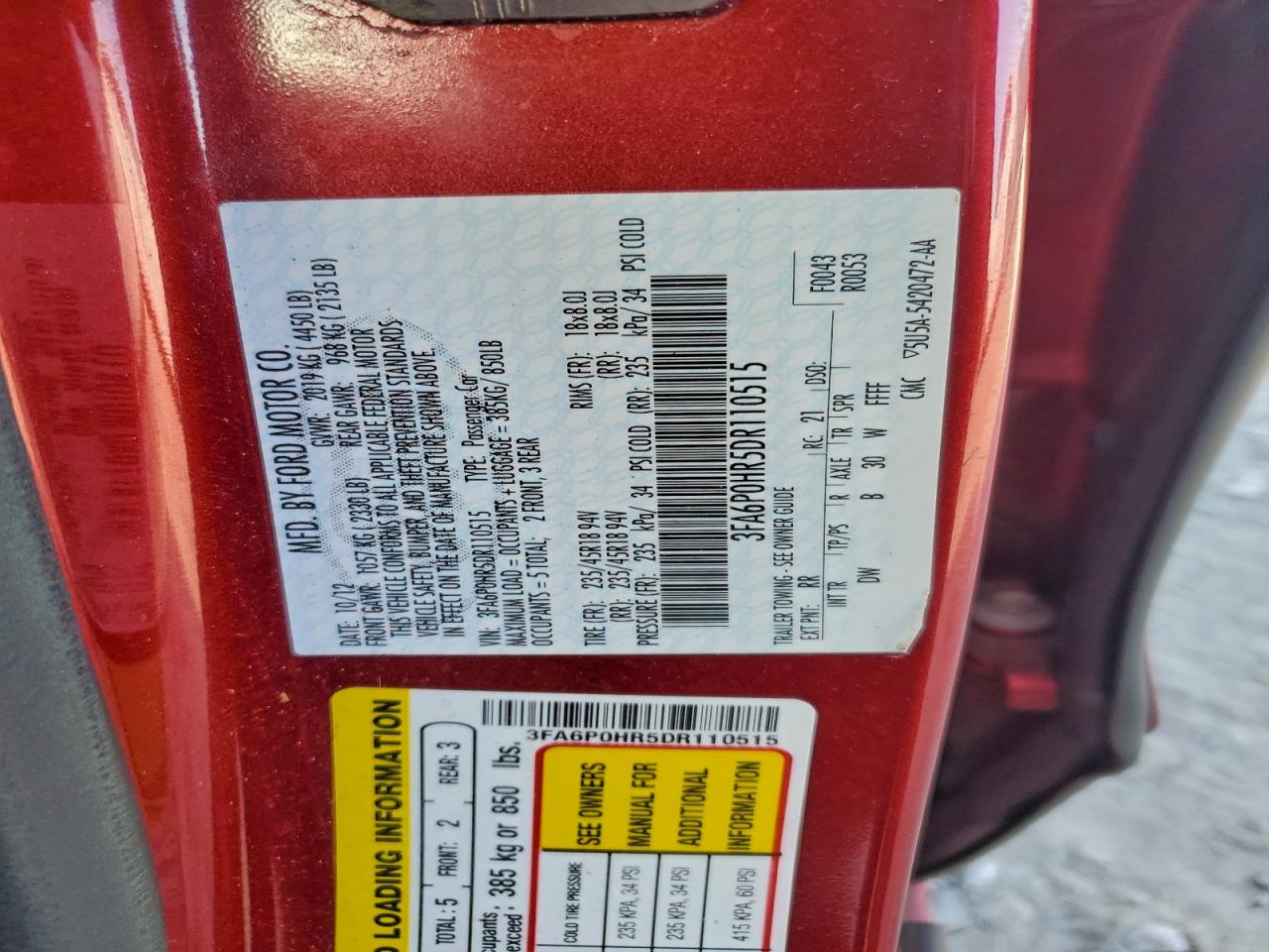 Ford Fusion Se Image 10