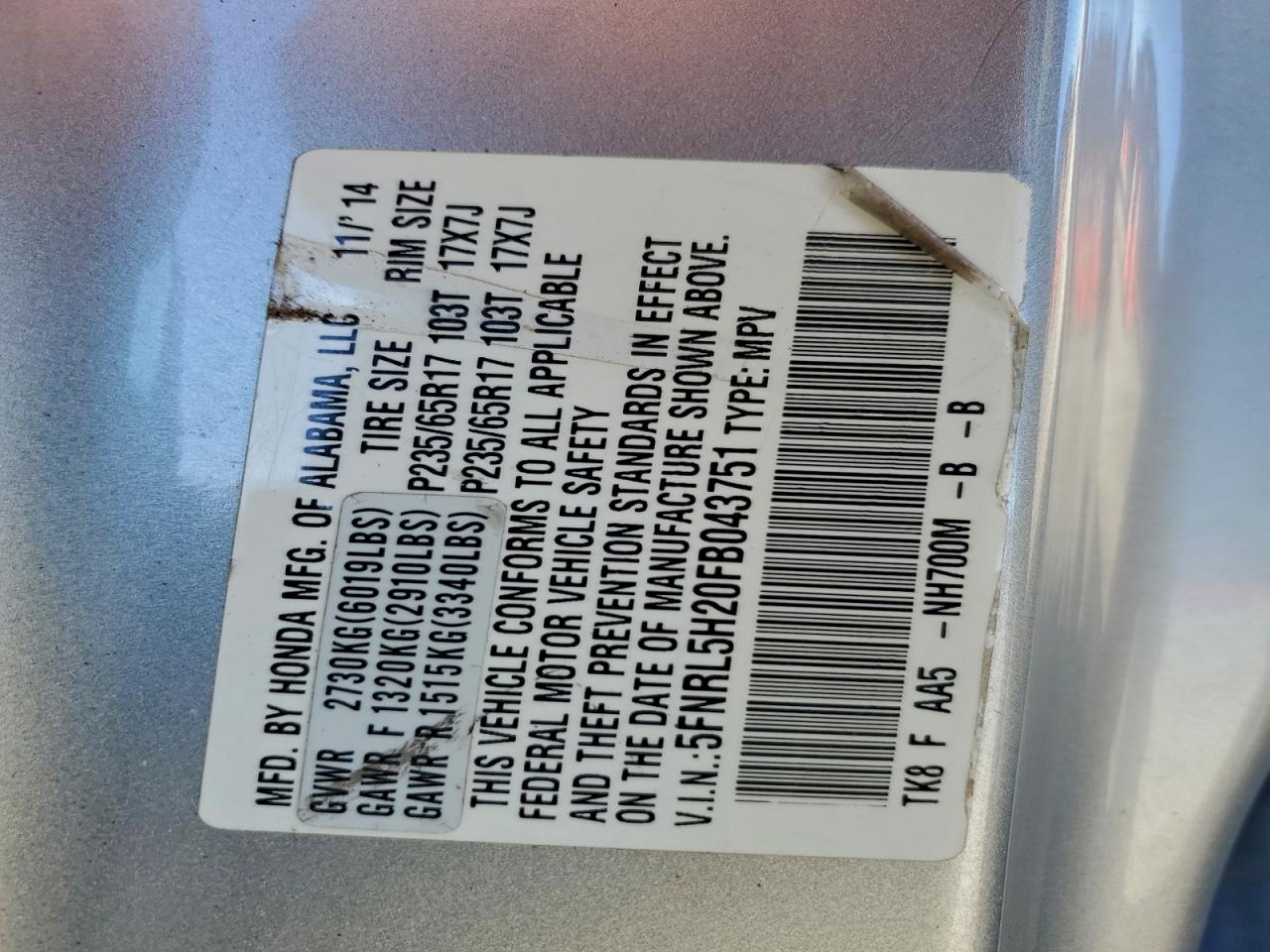 Honda Odyssey Lx Image 4