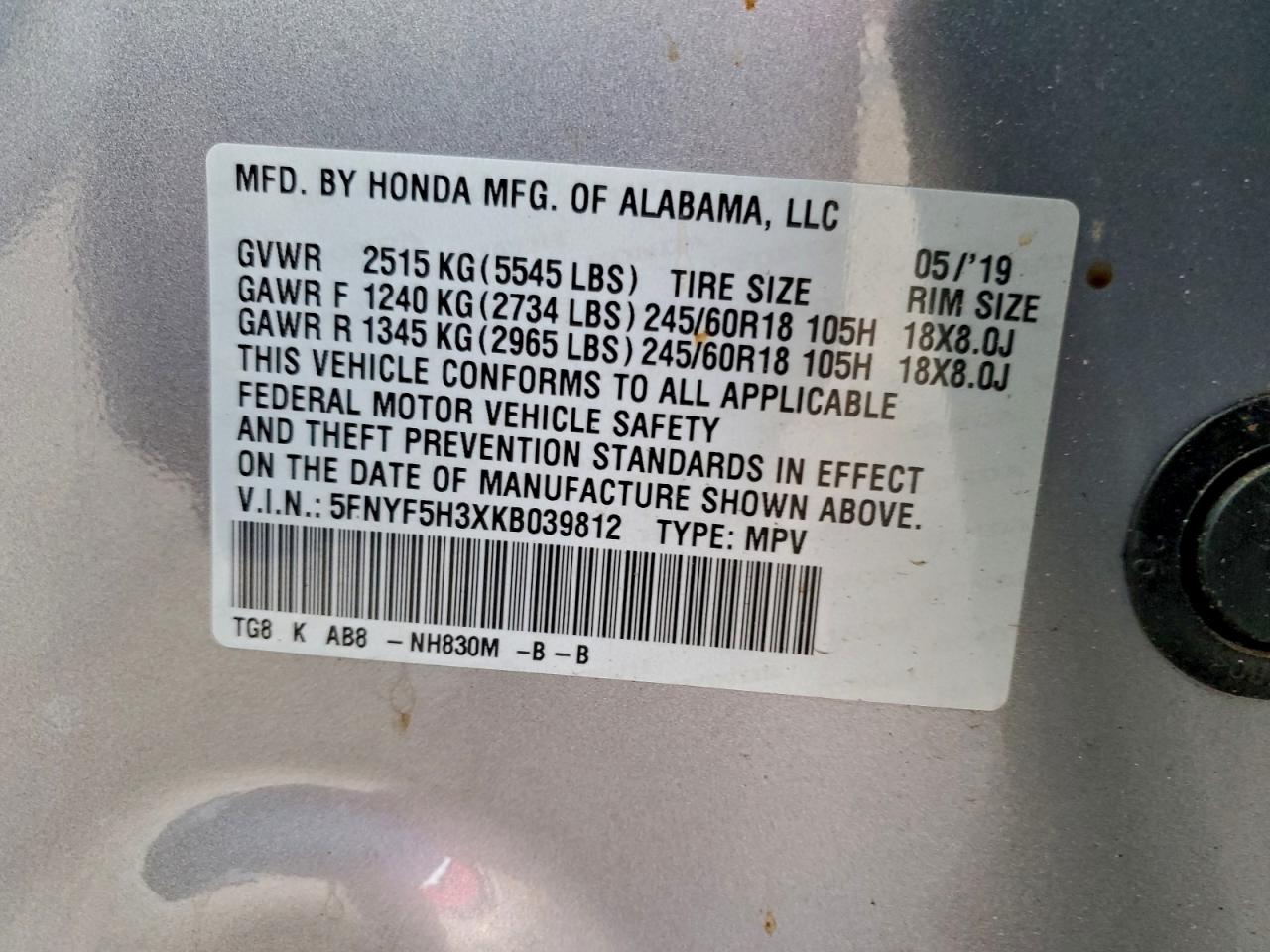 Honda Pilot Ex Image 14