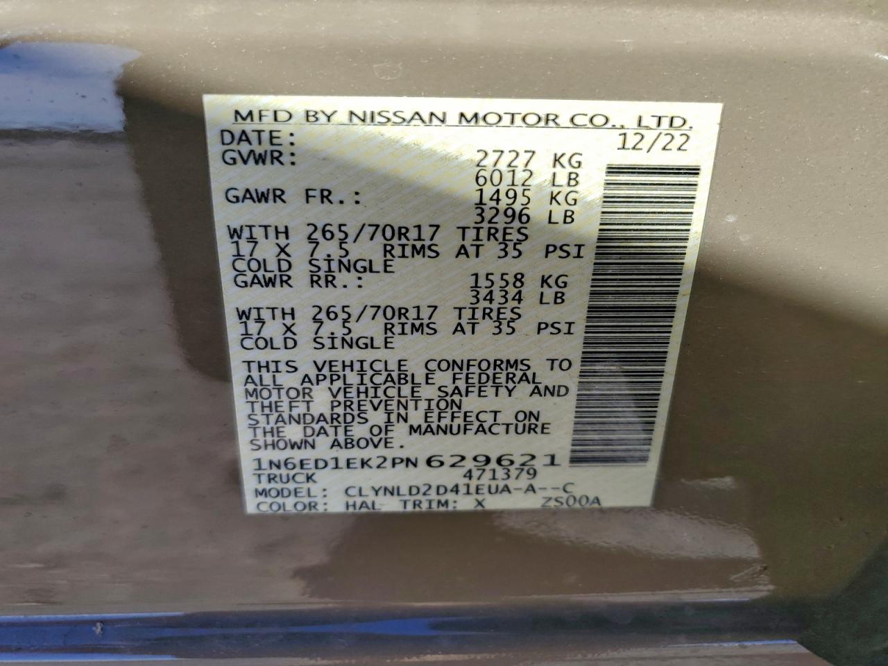 Nissan Frontier S Image 12