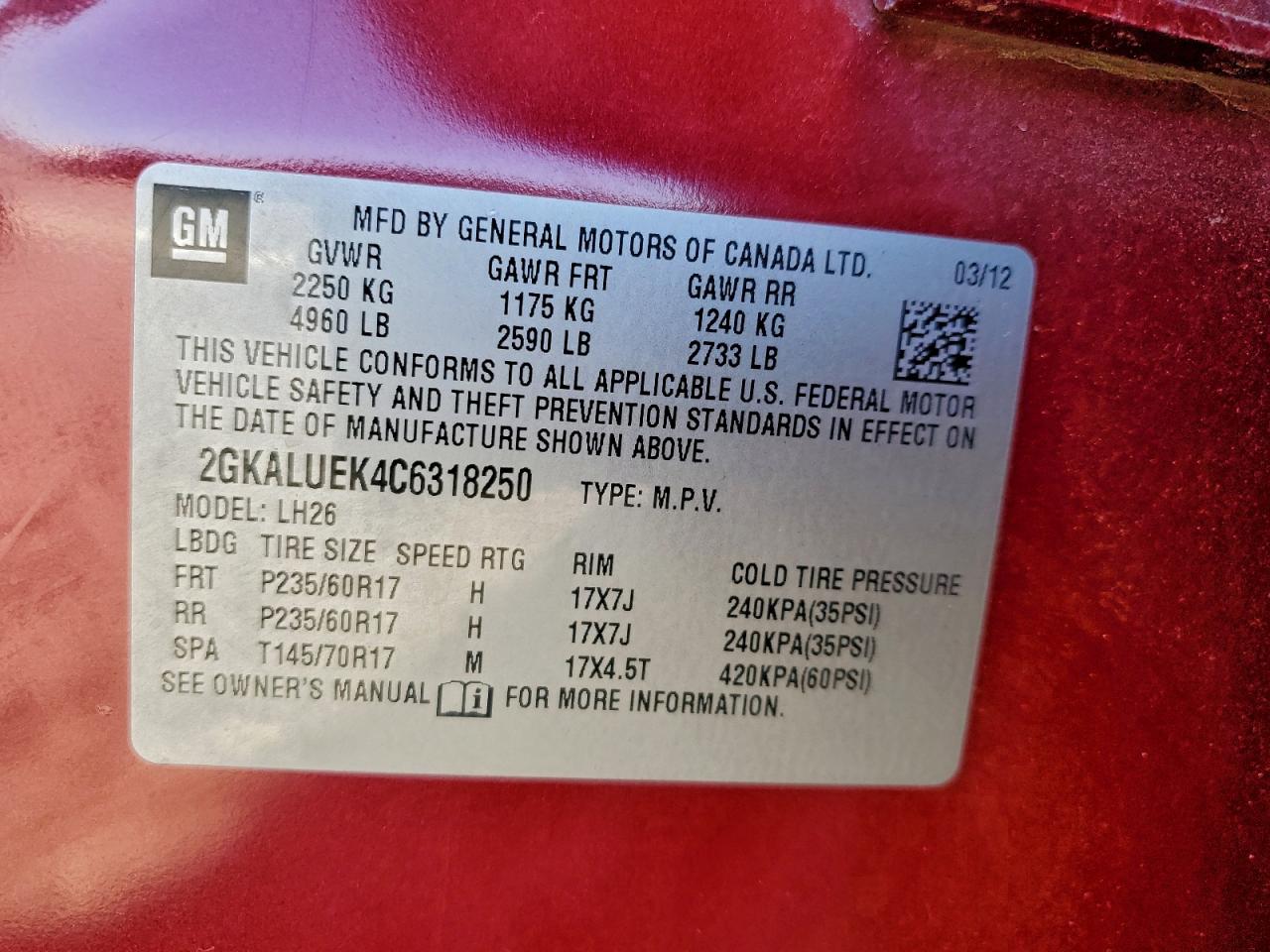 GMC Terrain Slt Image 9