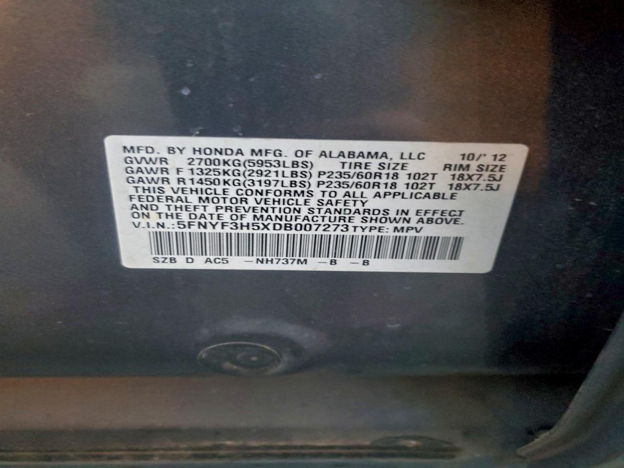 Honda Pilot Exl Image 9