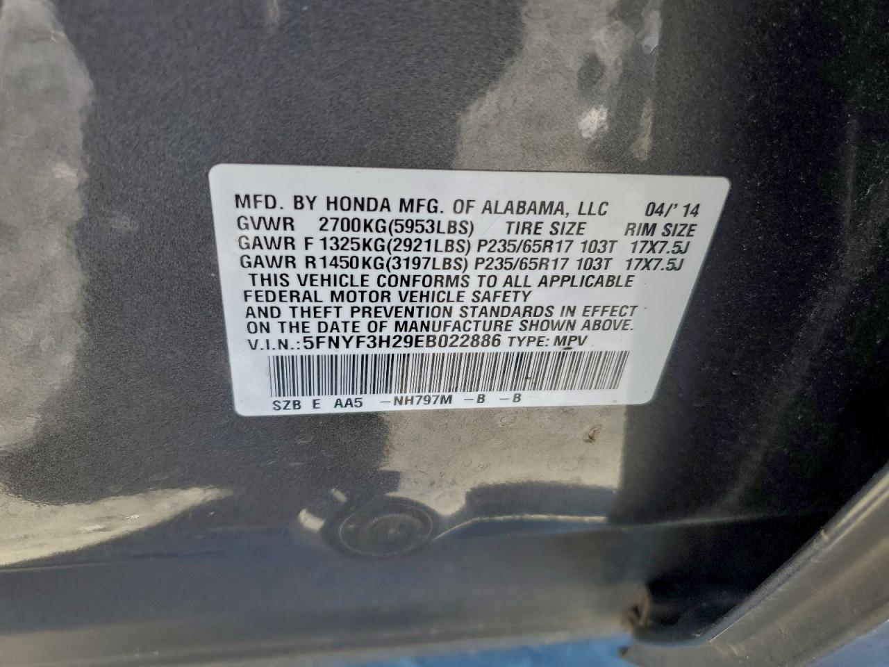 Honda Pilot Lx Image 11