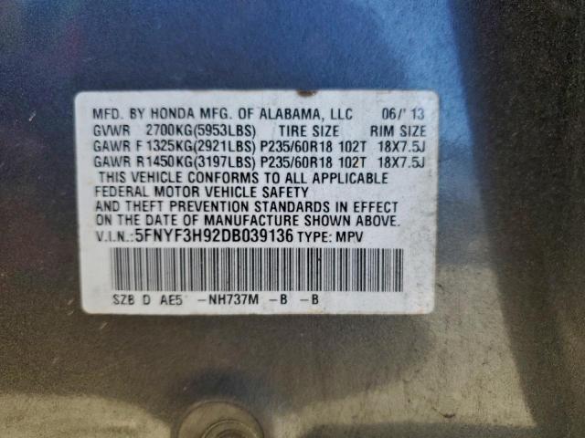 Honda Pilot Touring Image 13