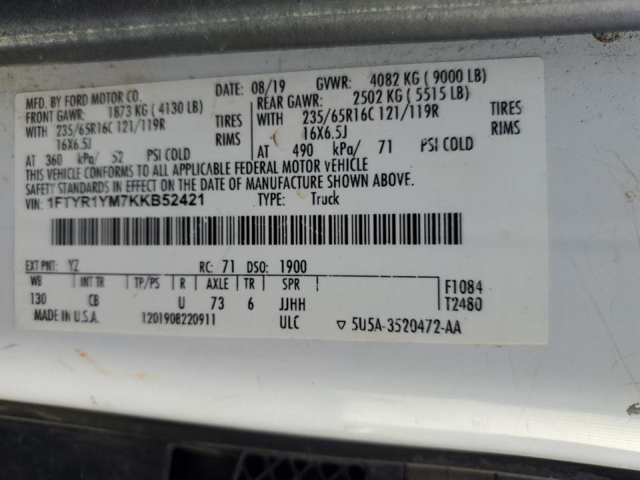 Ford Transit T-250 Image 2