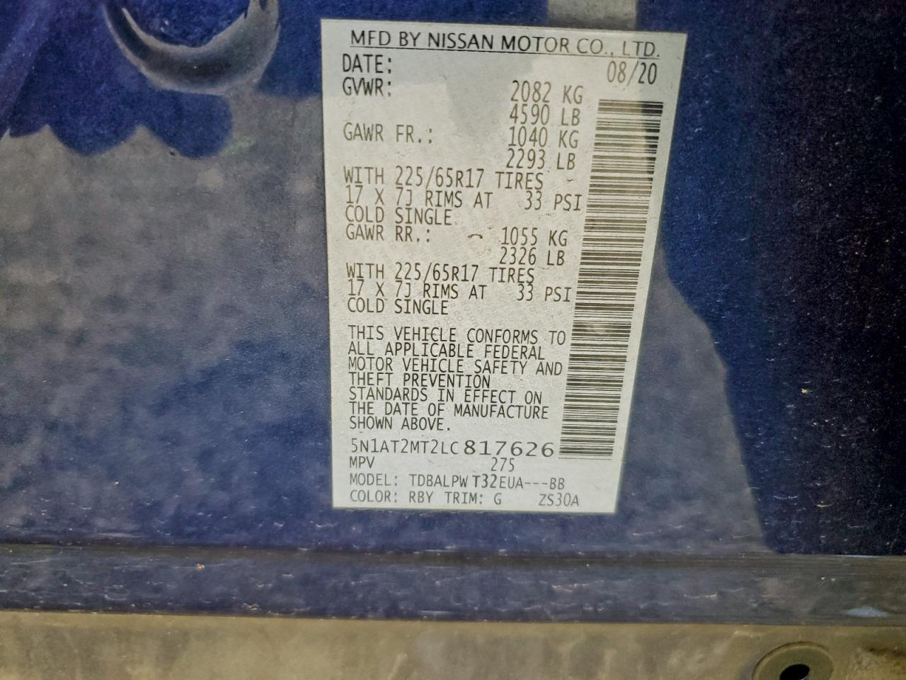 Nissan Rogue S Image 7