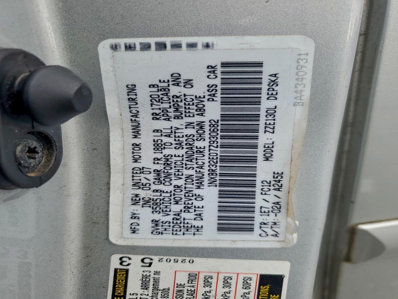 Toyota Corolla Ce Image 8