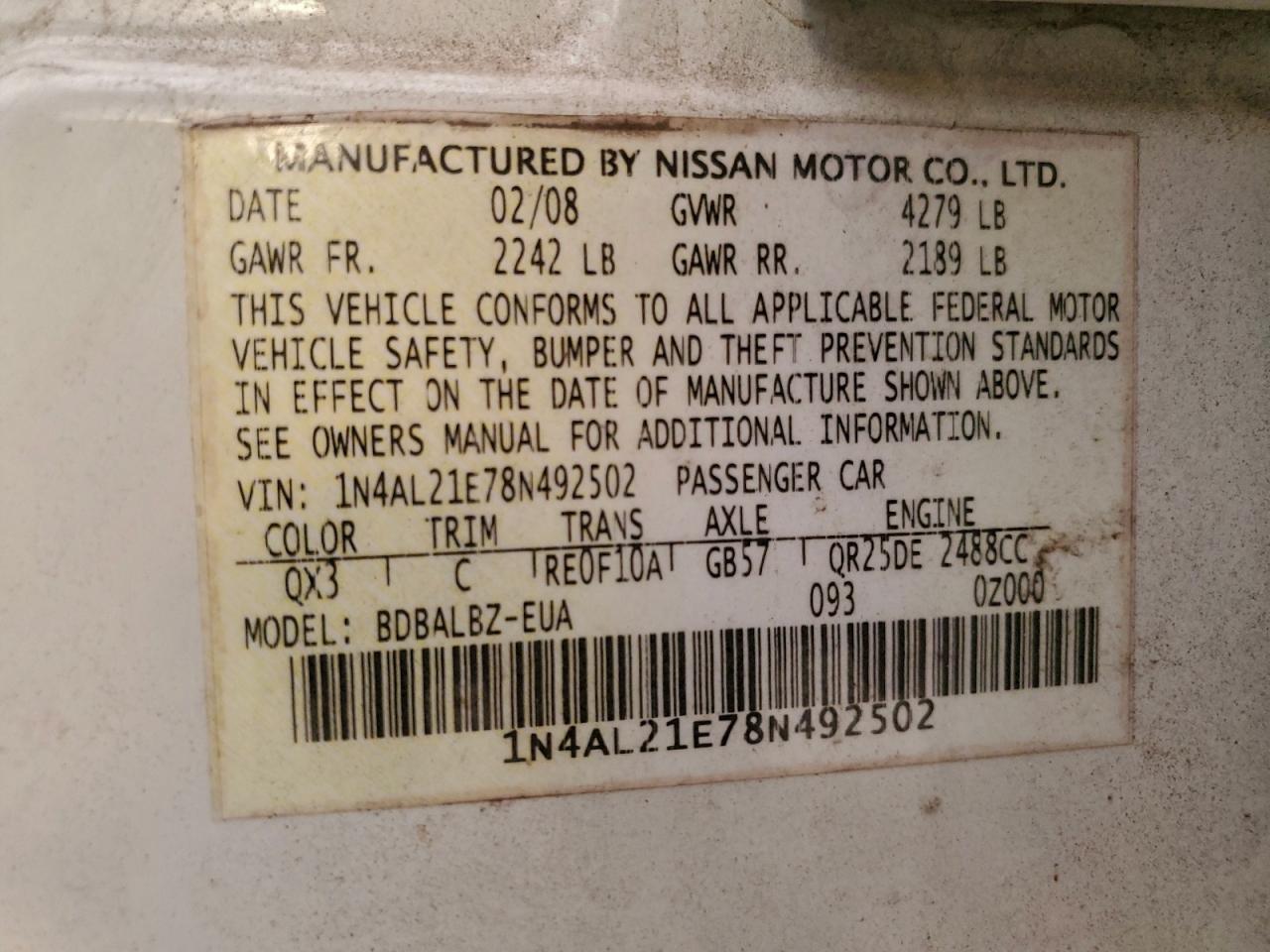 Nissan Altima 2.5 Image 8