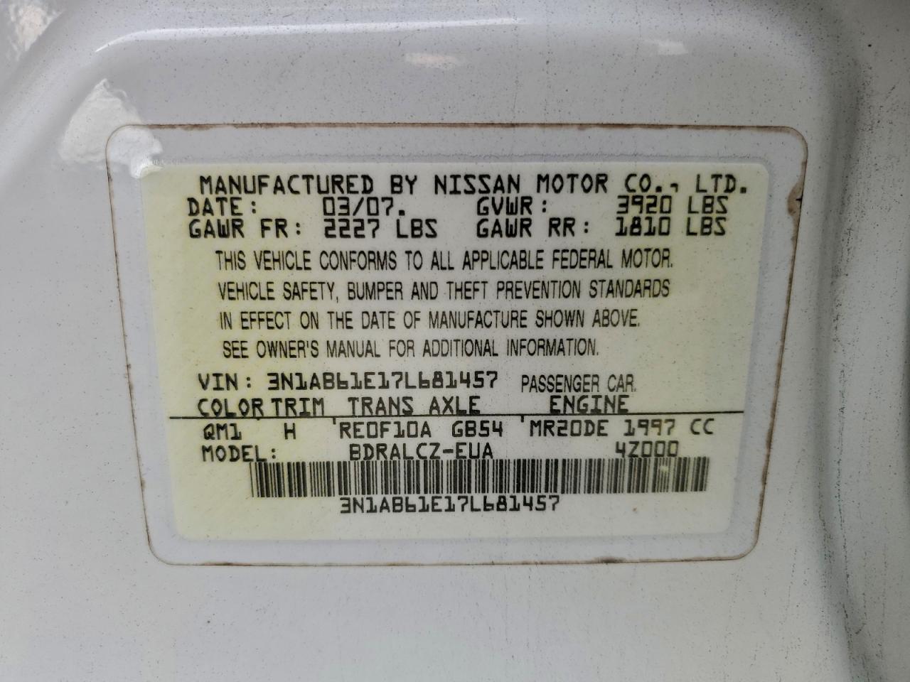 Nissan Sentra 2.0 Image 8