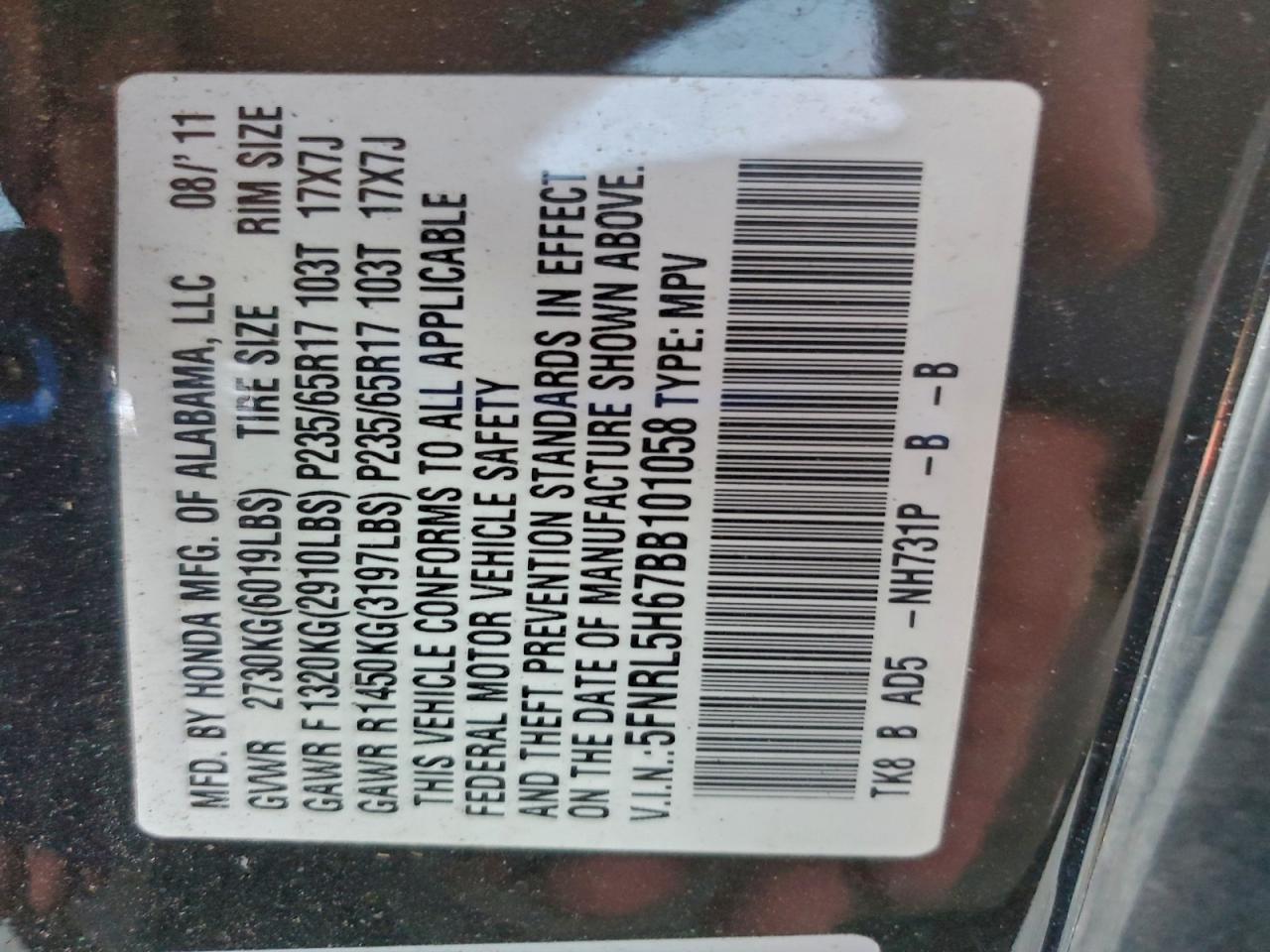 Honda Odyssey Exl Image 13