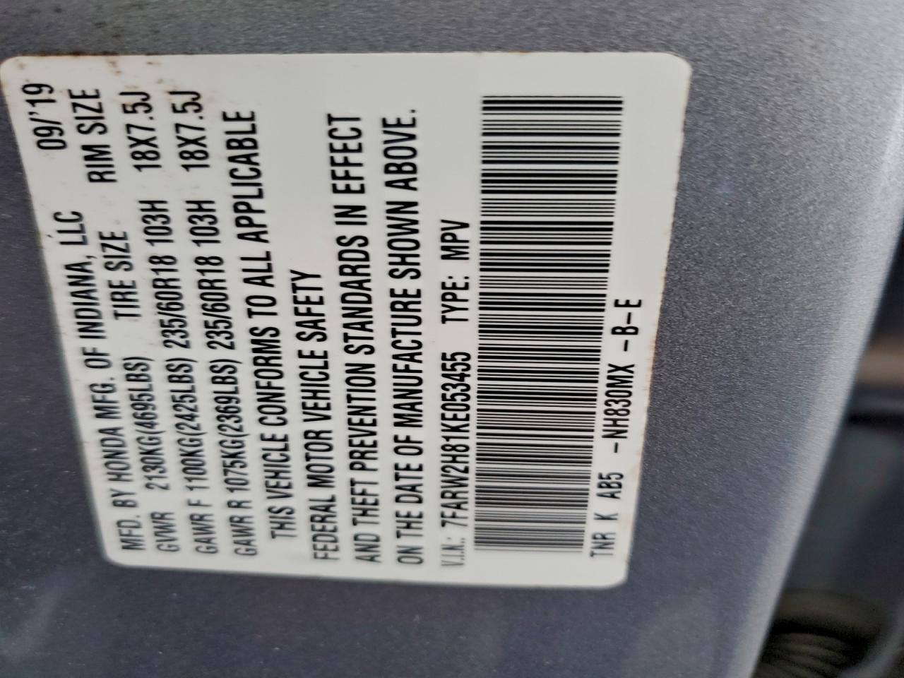 Honda Crv Exl Image 8