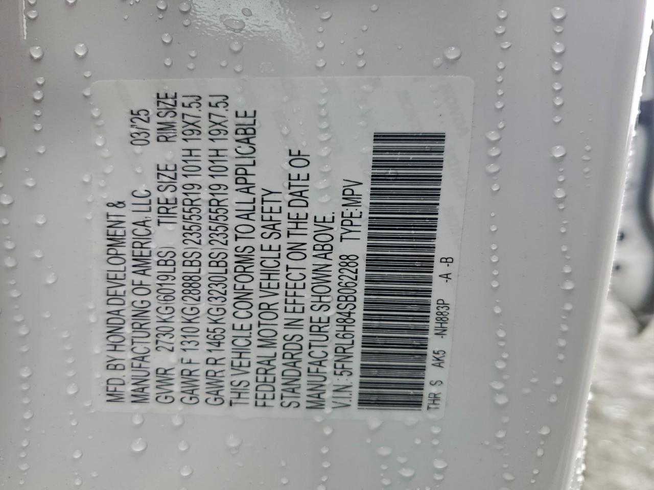 Honda Odyssey Touring Image 6