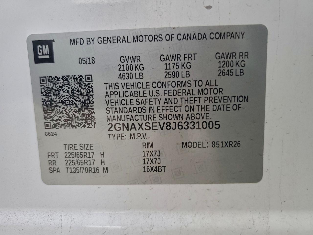 Chevrolet Equinox Lt Image 12