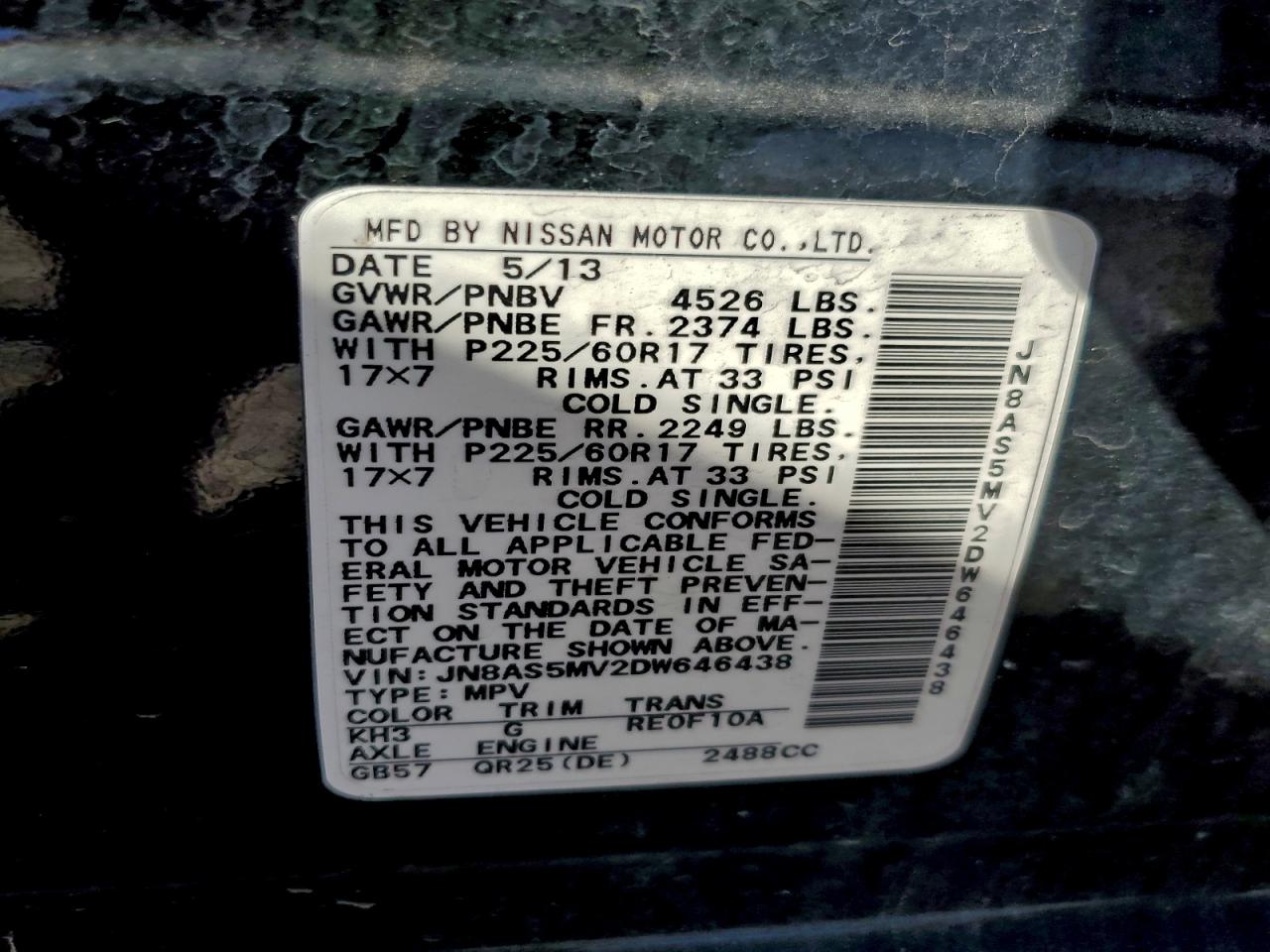 Nissan Rogue S Image 13