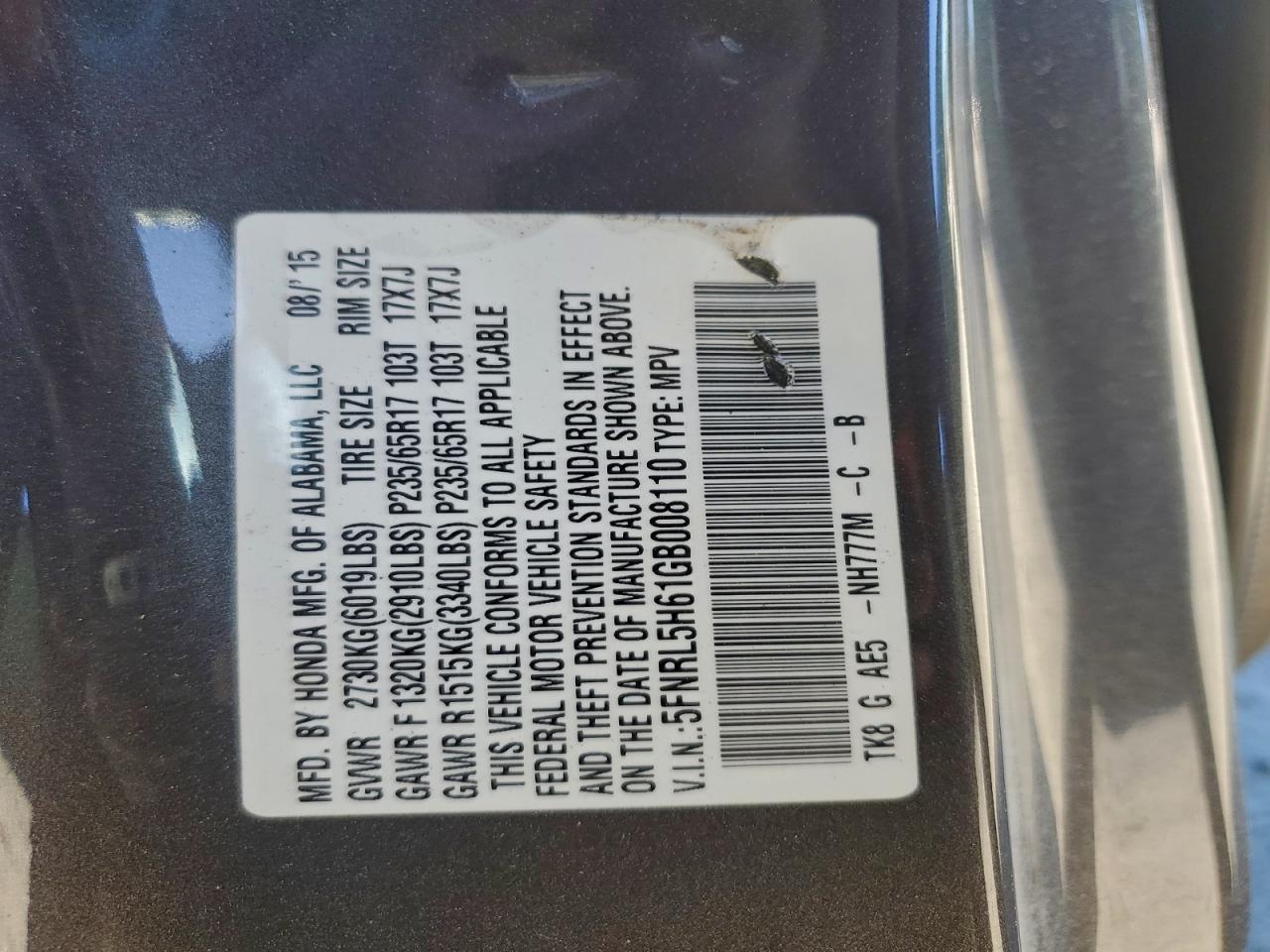 Honda Odyssey Exl Image 13