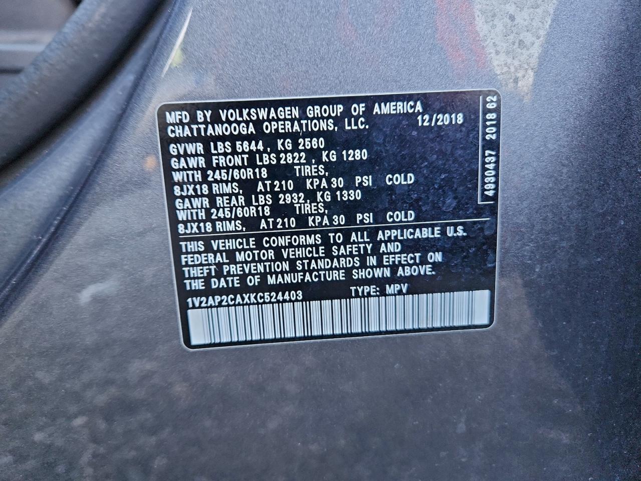 Volkswagen Atlas S Image 8