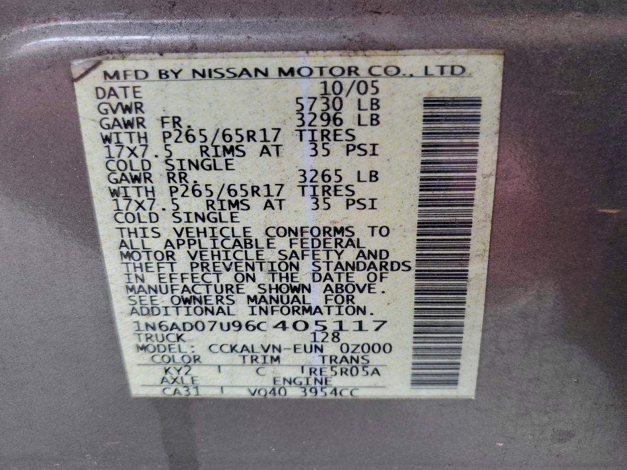 Nissan Frontier Crew Cab Le Image 12