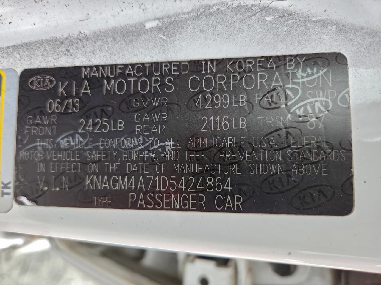 Kia Optima Lx Image 10