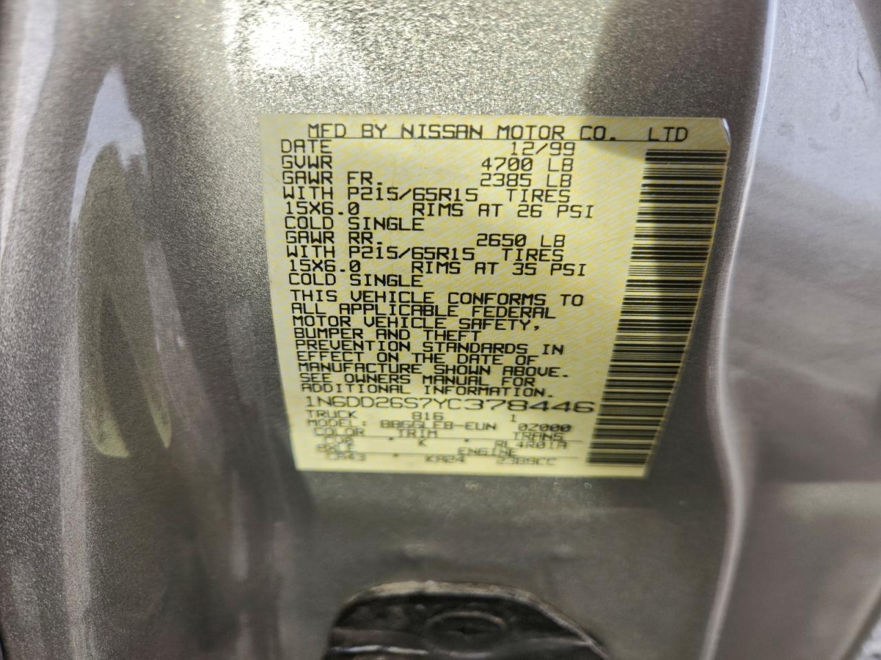 Nissan Frontier King Cab Xe Image 8