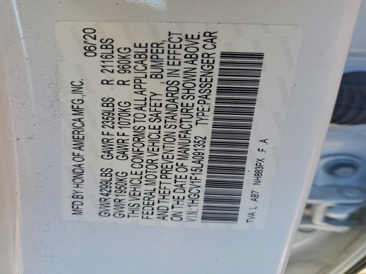 Honda Accord Lx Image 8