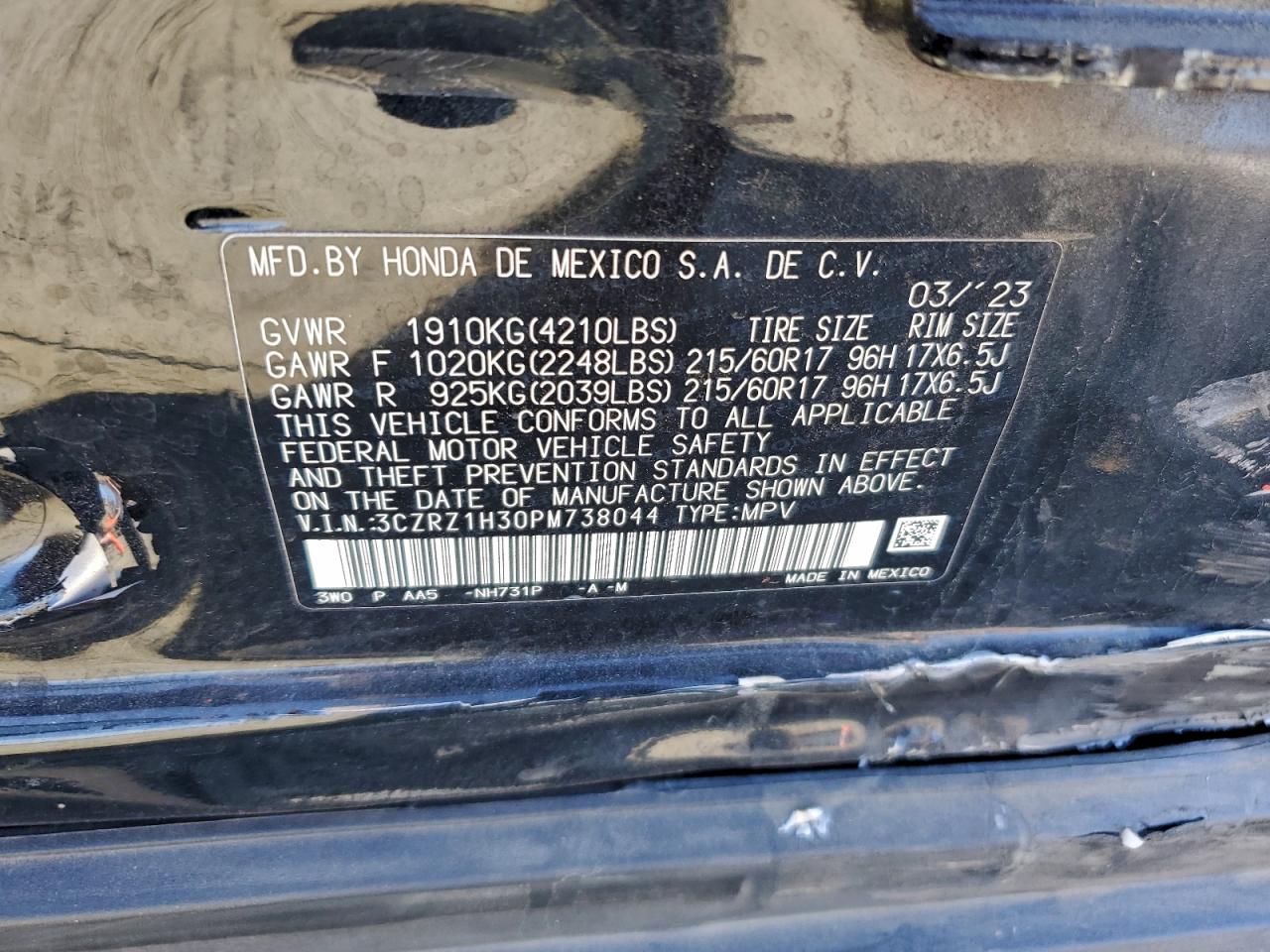 Honda HR-V Lx Image 11