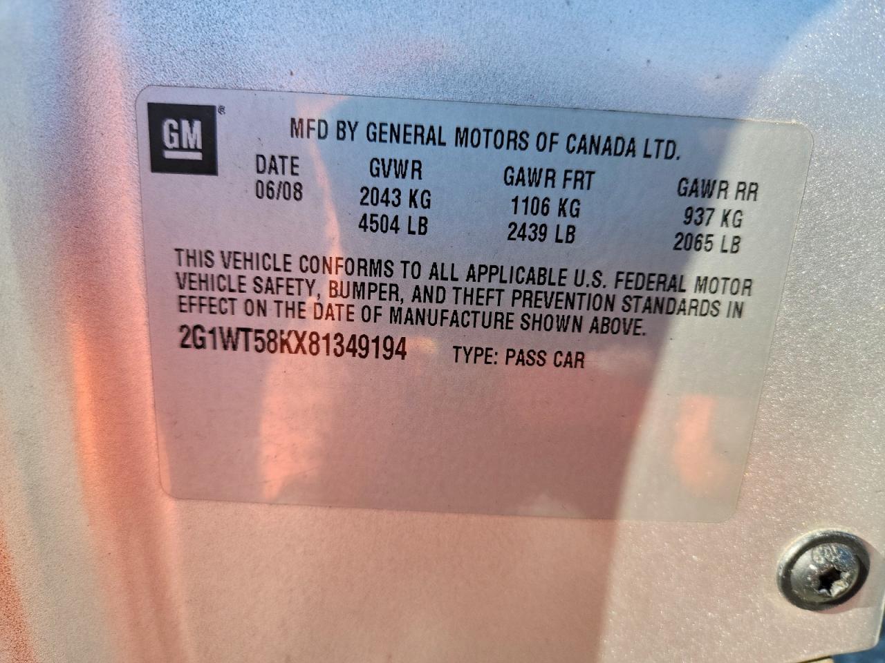 Chevrolet Impala Lt Image 10