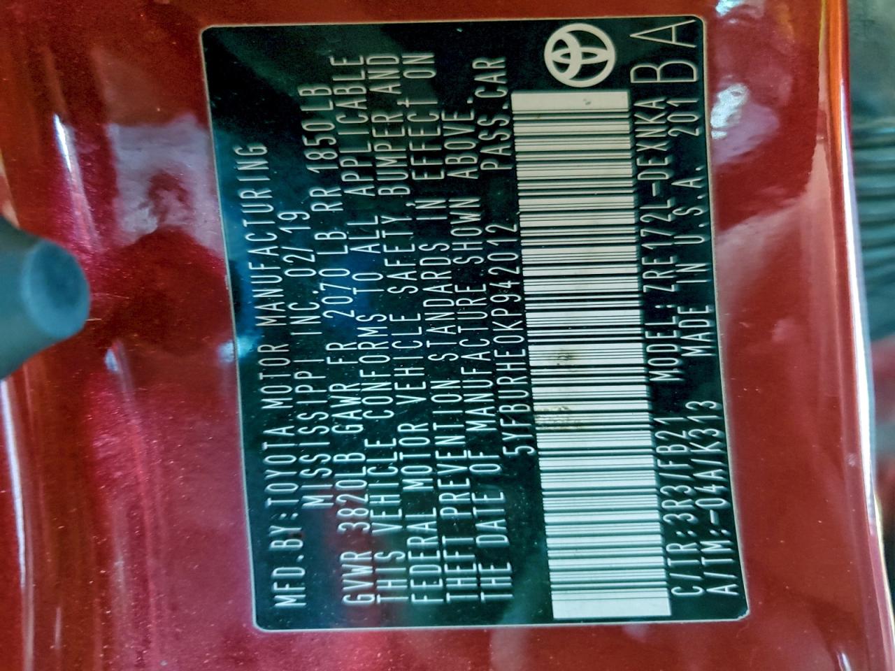 Toyota Corolla L Image 11