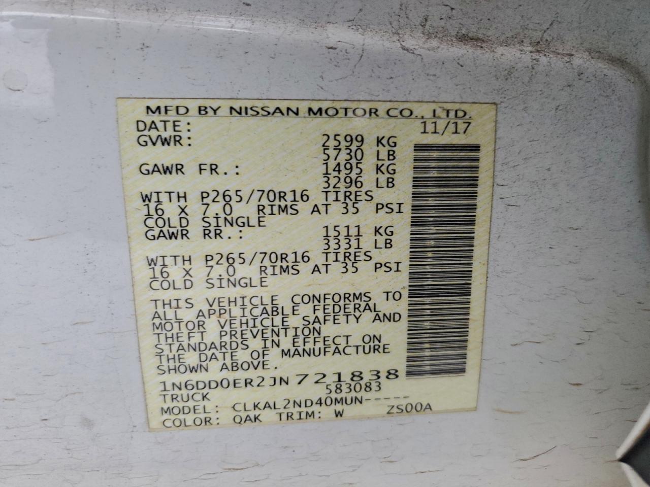 Nissan Frontier S Image 5